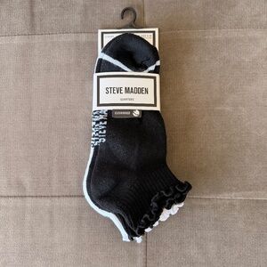 Steve Madden Lettuce Edge Qtr Anklet Socks - 3 pack